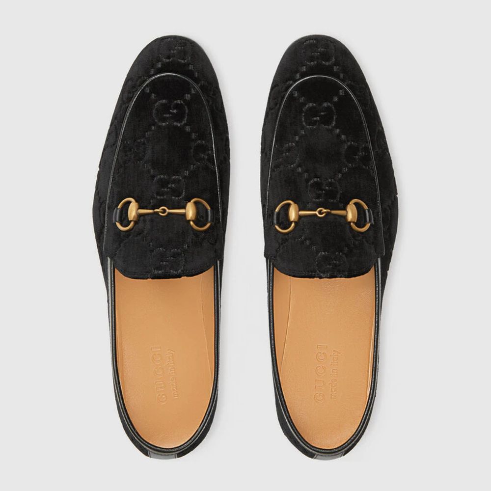 Gucci Jordaan GG velvet loafer Yorkdale Mall