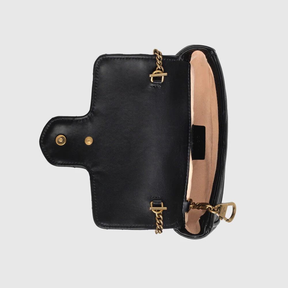 Gucci GG Marmont matelass leather super mini bag Square One