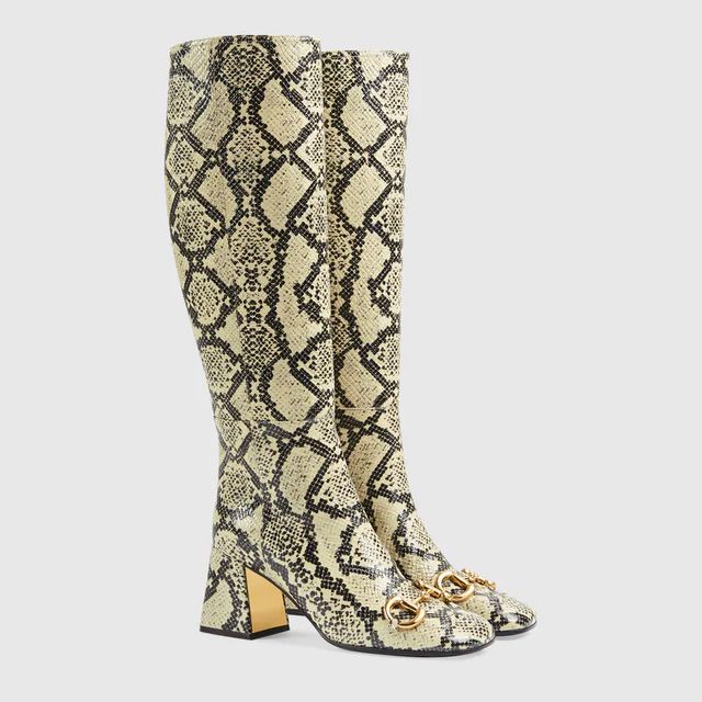 Gucci Women s knee high boot with Horsebit Yorkdale Mall