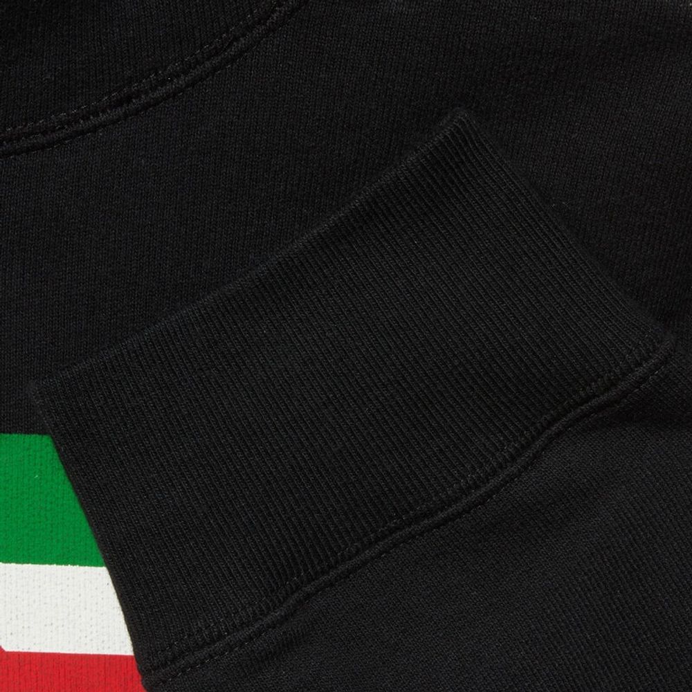 Cotton sweatshirt with top gucci stripe