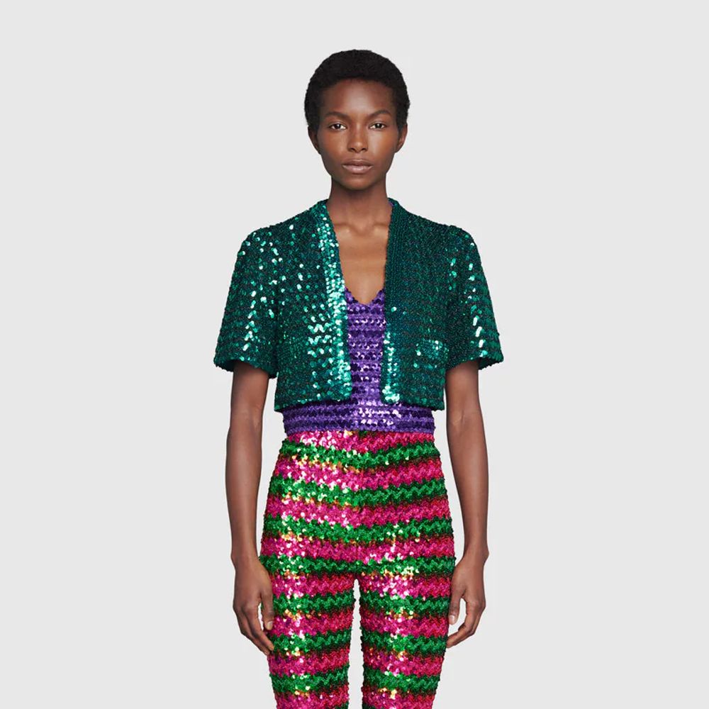 Gucci sequin jacket store