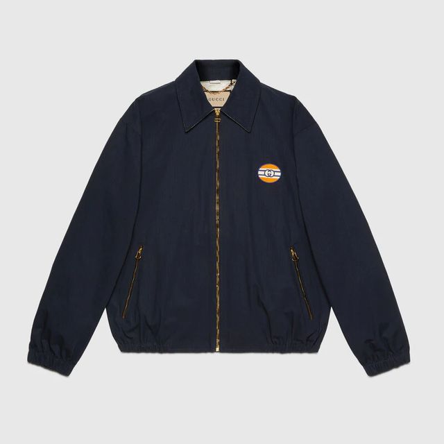 Gucci Cotton nylon zip jacket Square One