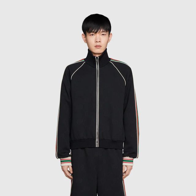Gucci oversize technical jersey jacket hotsell