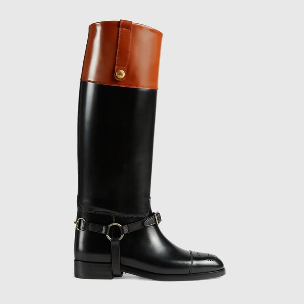 Gucci Knee high boot with harness Yorkdale Mall