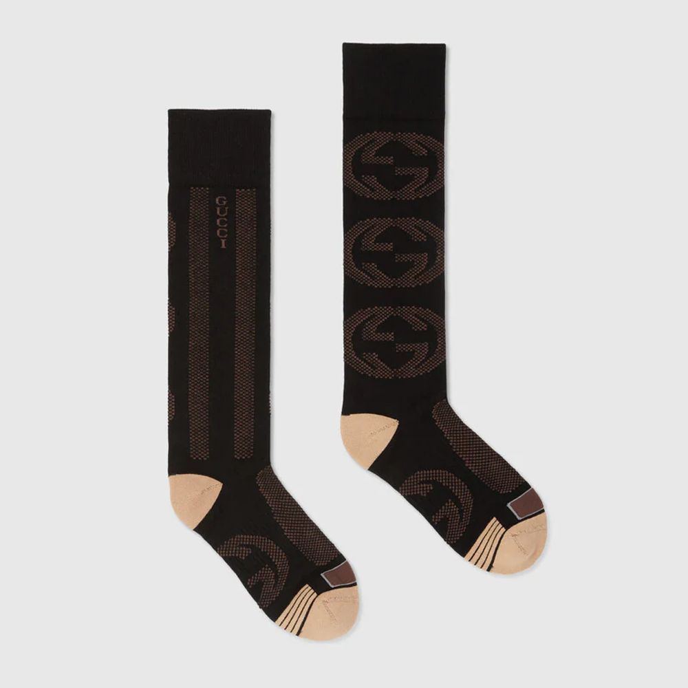 Gucci Interlocking G cotton blend socks Square One