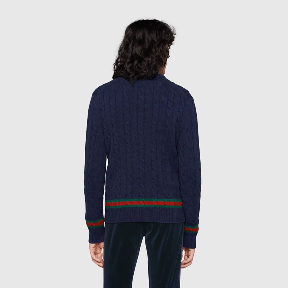 Gucci cable knit sweater clearance