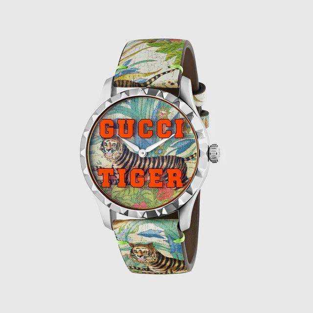 Gucci watch discount with tiger
