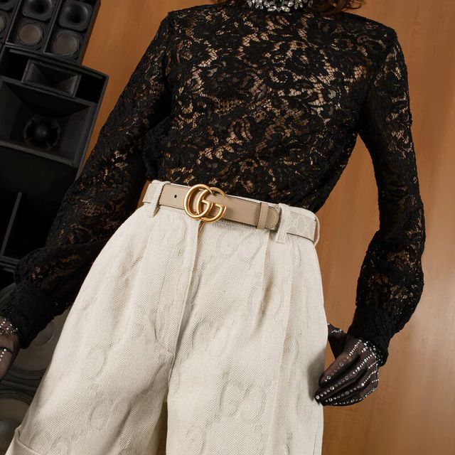 Gucci marmont belt small hot sale