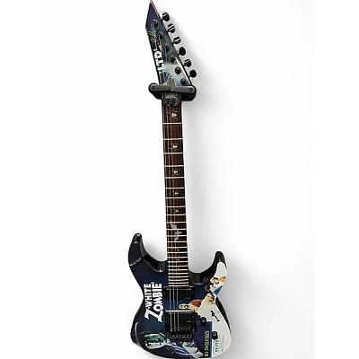ギター nicopapa ESP LTD ALEXI-600 GREENY - Black with Green Skull & Stripe