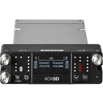 Shure Axient Digital AD4D Two-Channel Digital Wireless Receiver Band A ...