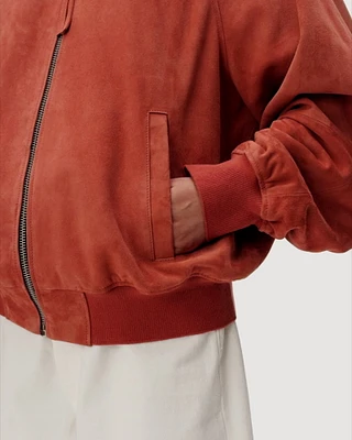 Zara FAUX SUEDE BOMBER JACKET WITH PATCHES | Yorkdale Mall