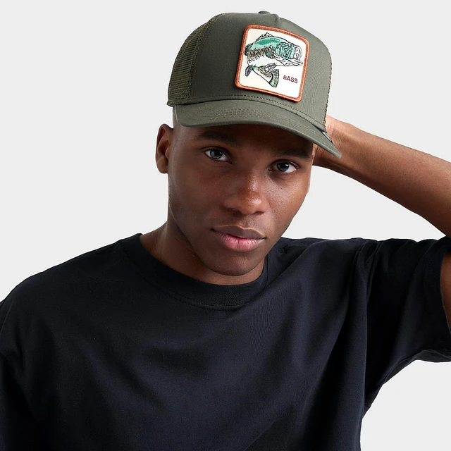 [Goorin Bros] Gone Fishin' Trucker Hat トラッカーハット Goorin Bros Gone Fishin' Trucker Hat, Olive, One Size