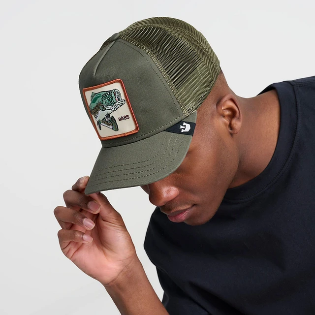 [Goorin Bros] Gone Fishin' Trucker Hat トラッカーハット Goorin Bros Gone Fishin' Trucker Hat, Olive, One Size