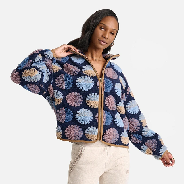 Shop UGG Women's UGG UGGfluff Marlene Sun All-over Print Jacket at