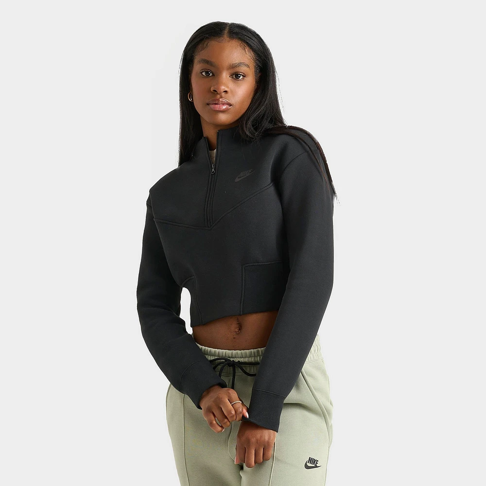 Nike Women's Nike Sportswear Tech Fleece Crop Half-Zip Track