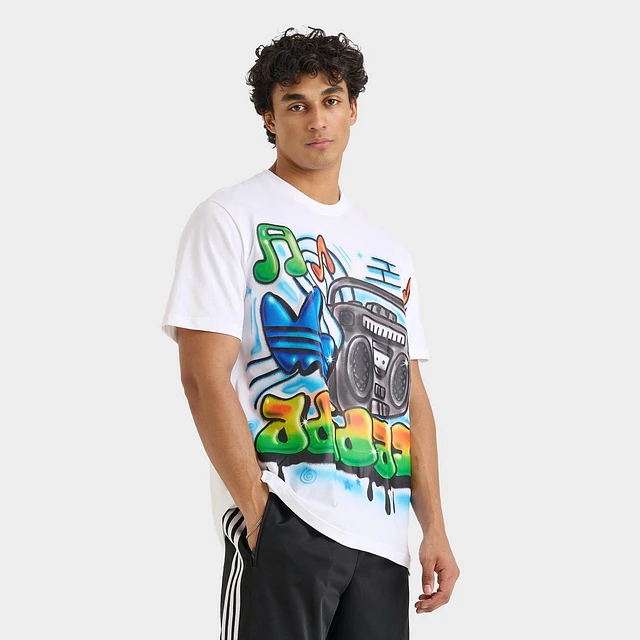 Adidas Men's adidas Originals Airbrush Graphic T-Shirt at