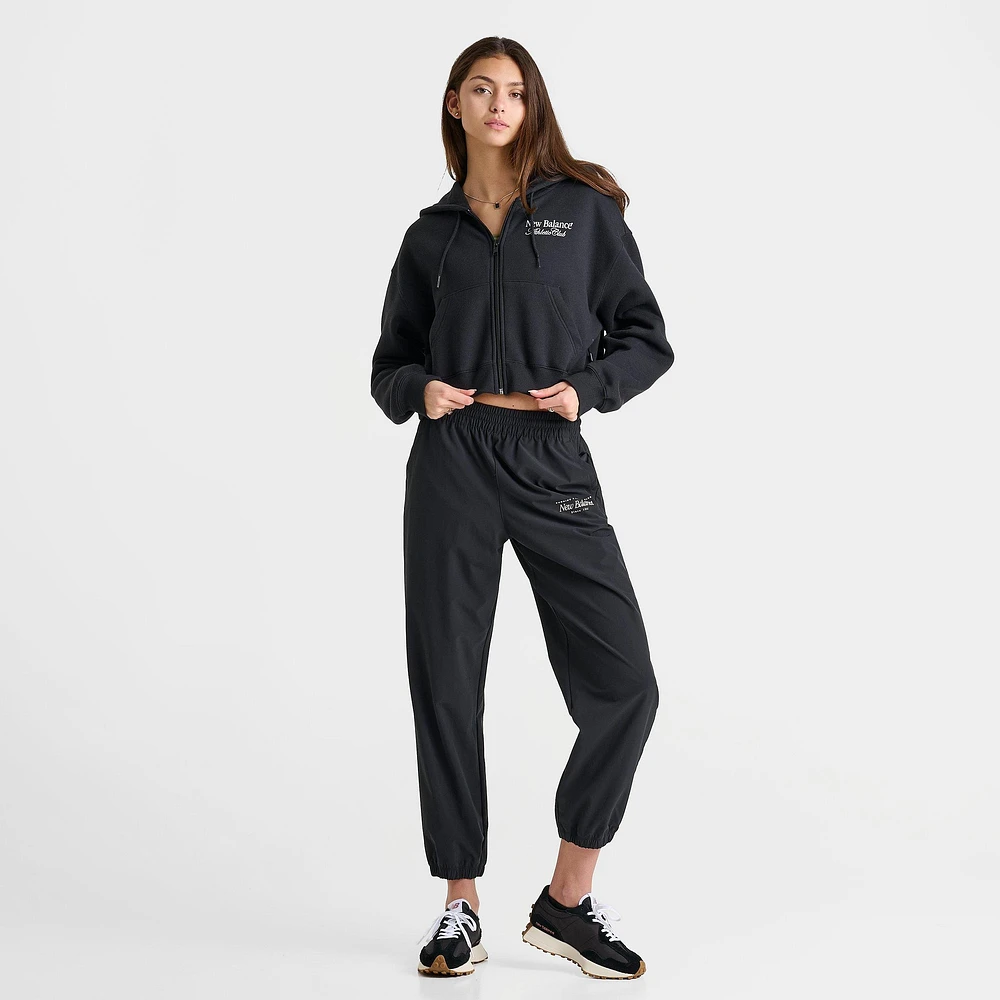 Shop New Balance Women's New Balance Linear Cropped Full-Zip