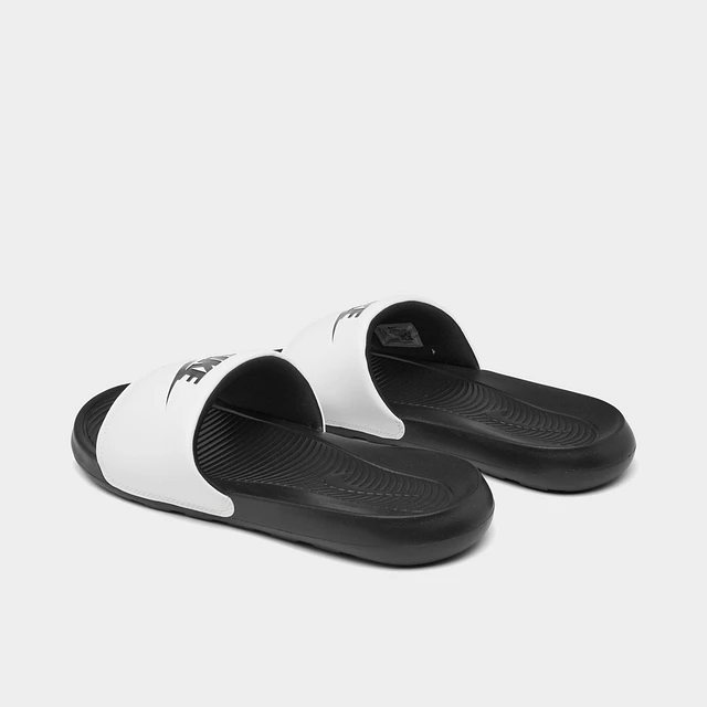Nike Victori One Mismatch Black & White Slide Sandals