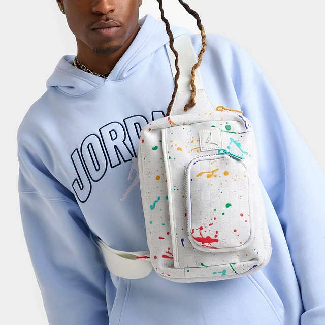 NIKE Jordan Monogram Paint Splatter Sling Bag (3L) | Arden Fair