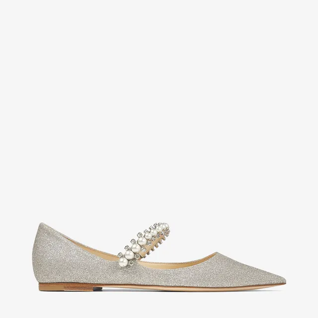 Jimmy choo flat bridal shoes discount