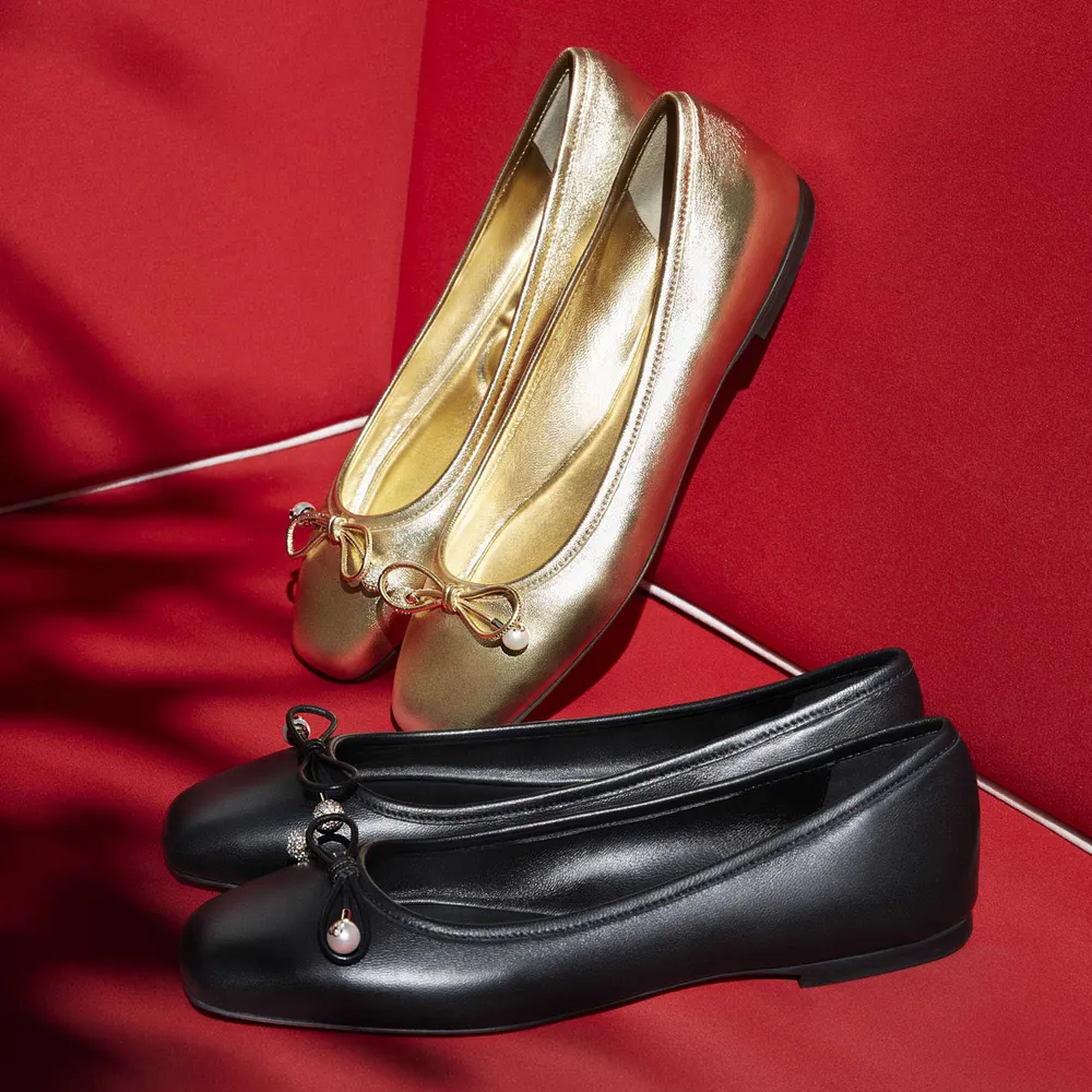 Jimmy choo cheap bow flats