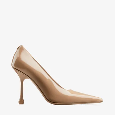 JIMMY CHOO Ixia 80 サテン パンプス Ixia 80 | Garnet Patent Leather Pumps | JIMMY CHOO