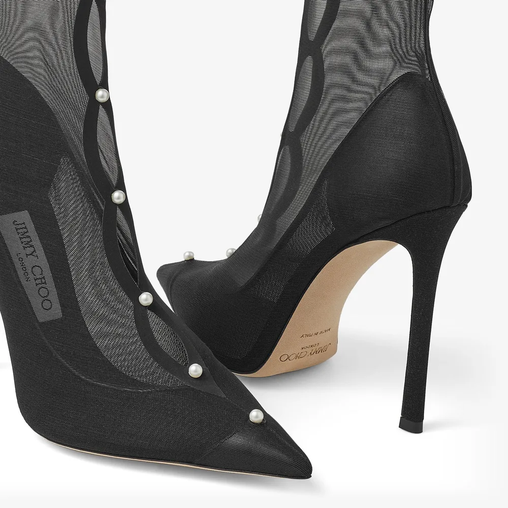 Jimmy choo black suede top ankle boots