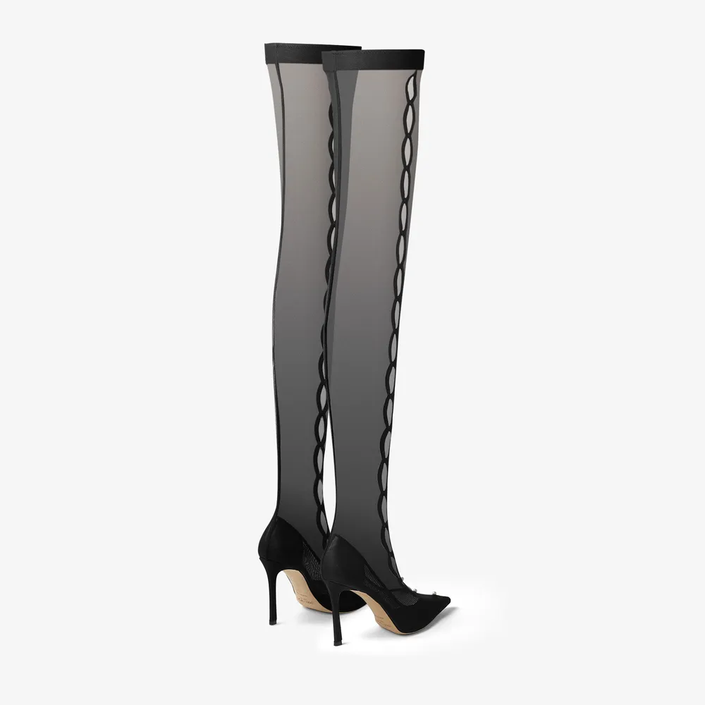 Jimmy choo thigh high boots hot sale