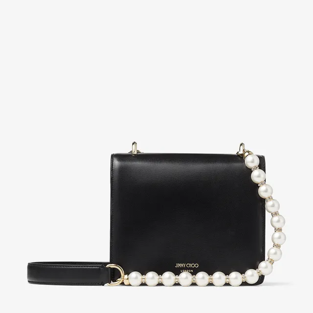 ★JIMMY CHOO★ Avenue Quad XS Crystal & pearl【多色】 Jimmy Choo | Avenue Quad XS | Leather Shoulder Bag with