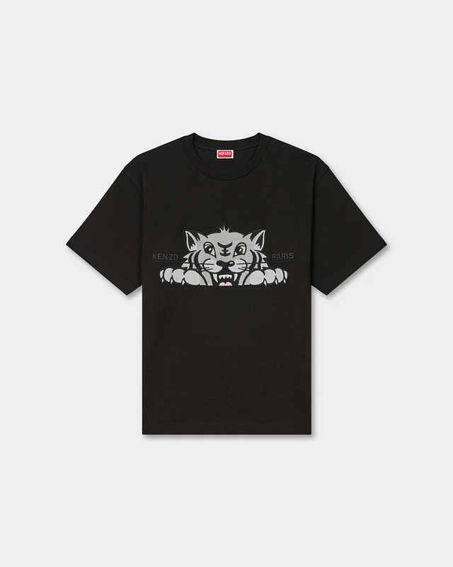 Oversize Kenzo Black T-Shirt Tシャツ・カットソー Cotton