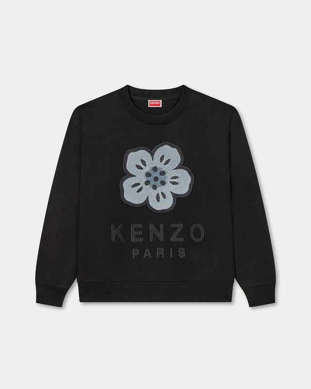 Shop Kenzo 'Boke Flower' embroidered sweatshirt cotton at
