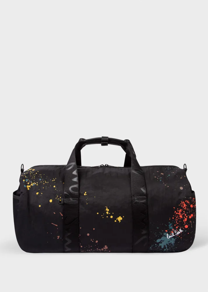Paul Smith Black 'Paint Splatter' Duffle Bag King's Cross