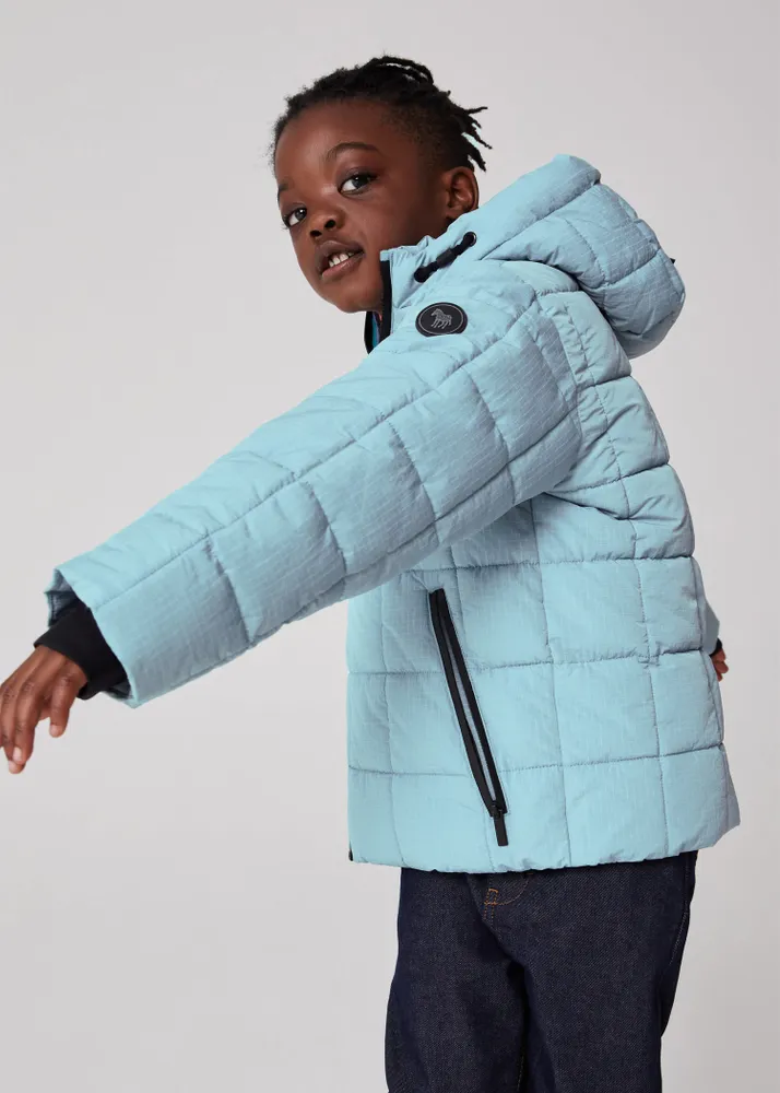 Paul Smith 2 13 Years Blue Ripstop Padded Coat King s Cross