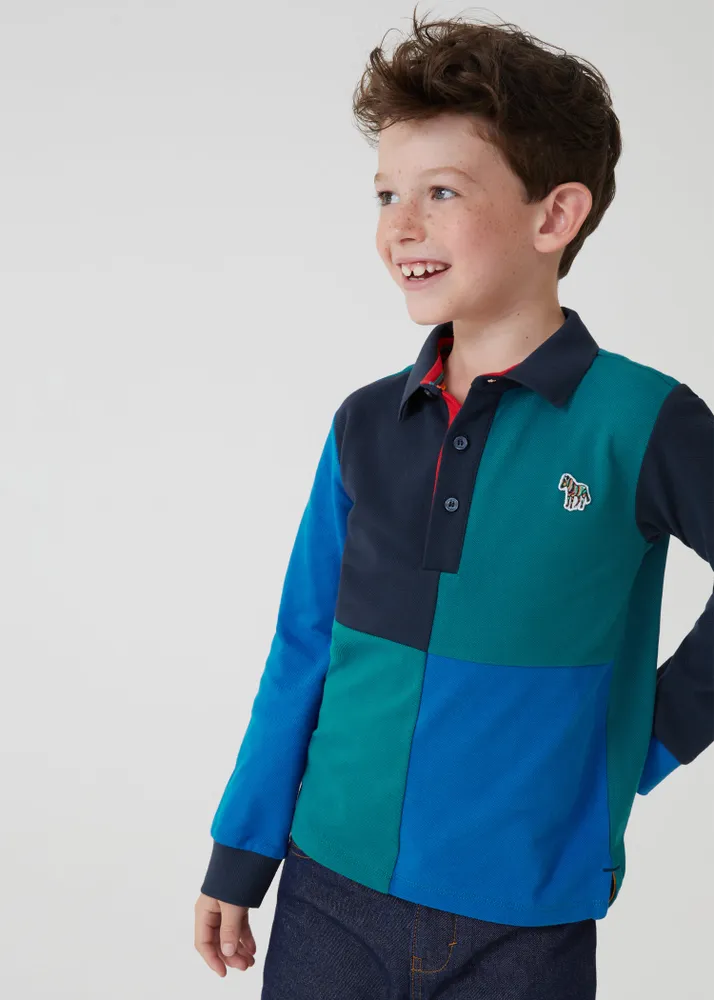 Paul smith long best sale sleeve polo shirt