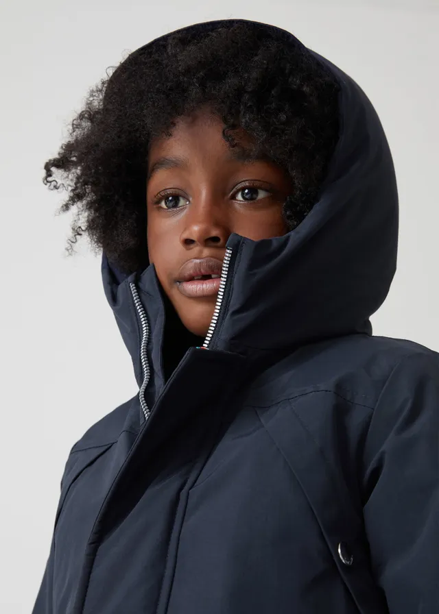 Paul Smith 2 13 Years Shower Resistant Navy Parka Coat King s Cross