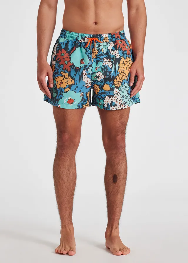 Paul Smith Blue Tropical Floral Swim Shorts King s Cross