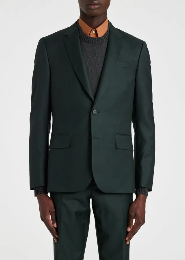Green sharkskin blazer online