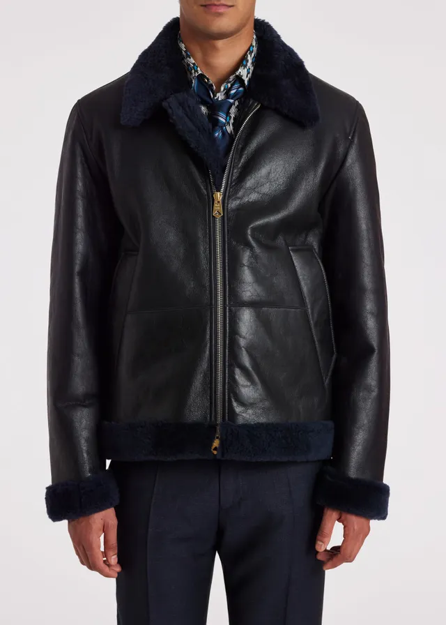 Paul smith shearling jacket discount