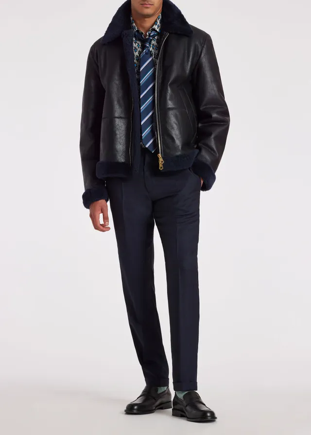 Paul smith outlet shearling jacket
