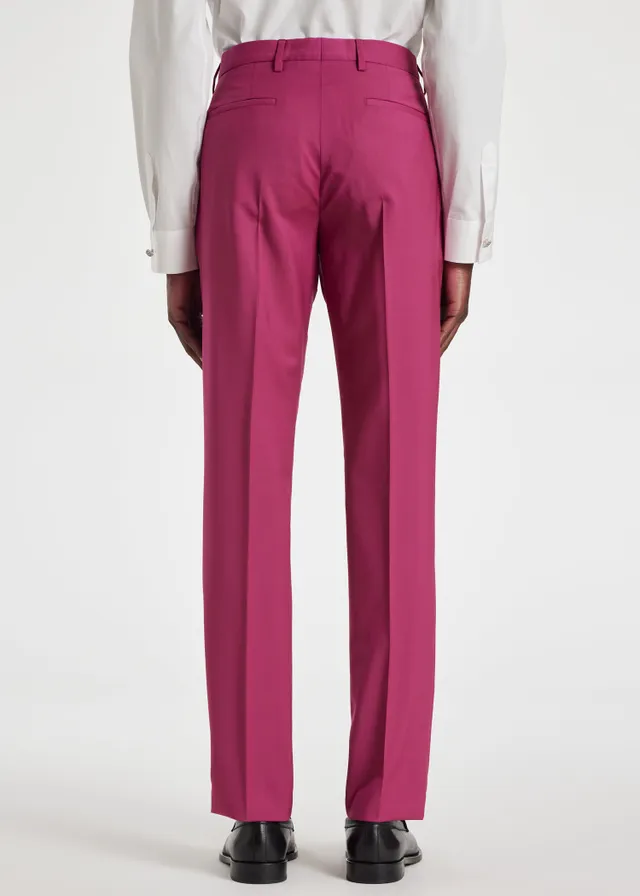 Pink wool pants sale