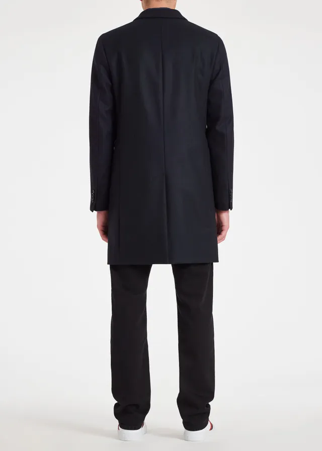 Navy discount epsom coat