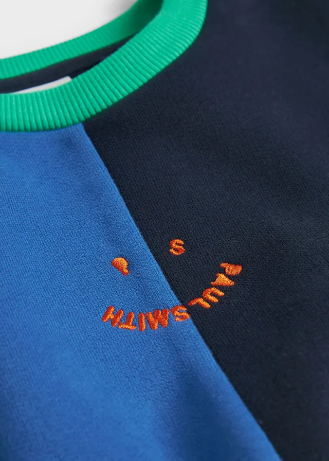 Paul Smith 2 13 Years Colour Block Long Sleeve Polo Shirt King s