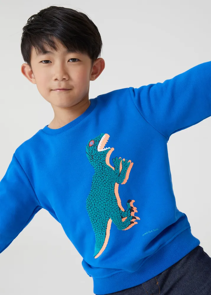 Paul Smith 2 13 Years Cobalt Dino Sweatshirt King s Cross