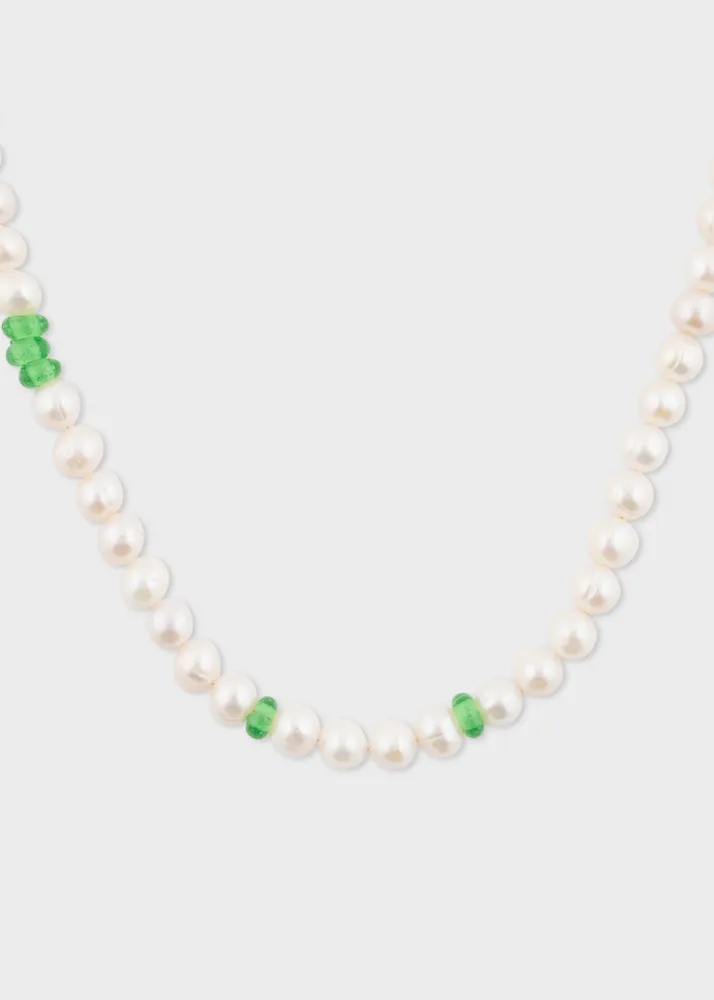 Bead and pearl best sale necklace