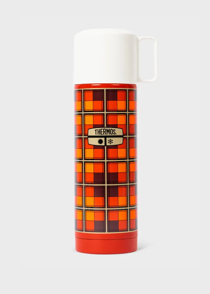 Tartan shop thermos flask