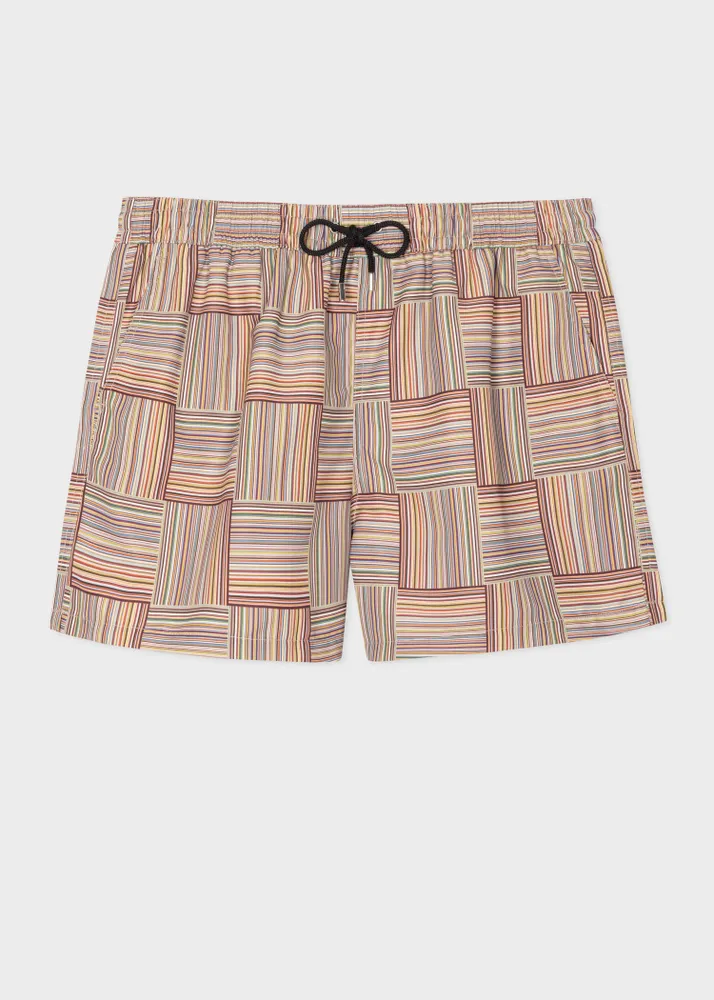 Paul smith signature stripe top swim shorts