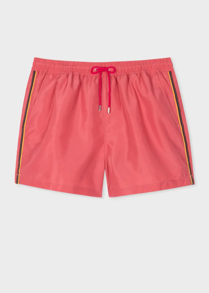 Paul Smith Washed Red Artist Stripe Swim Shorts King s Cross