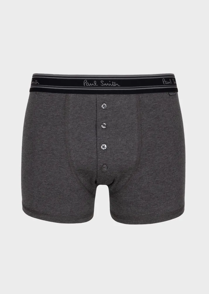 Button boxer shorts hot sale