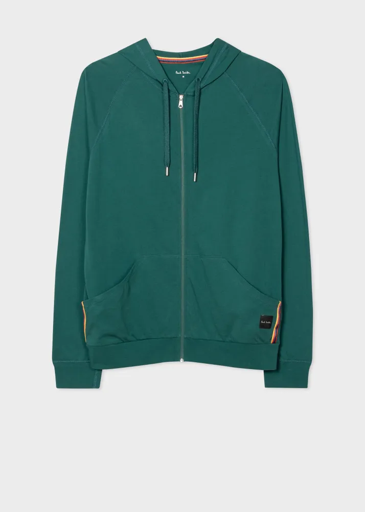 Paul Smith Forest Green Zip Lounge Hoodie King s Cross