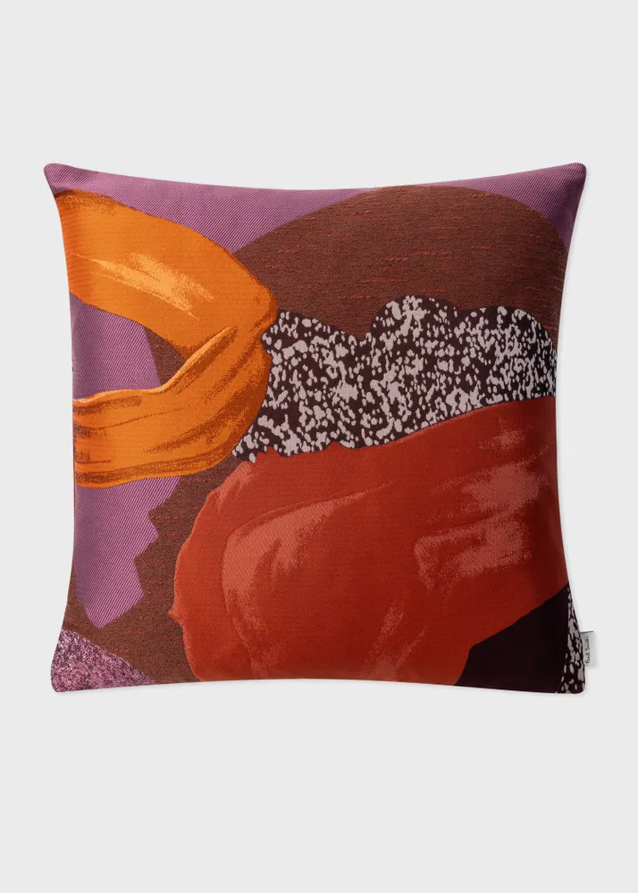 Paul Smith Home Purple and Orange Rug Print Cushion King s Cross